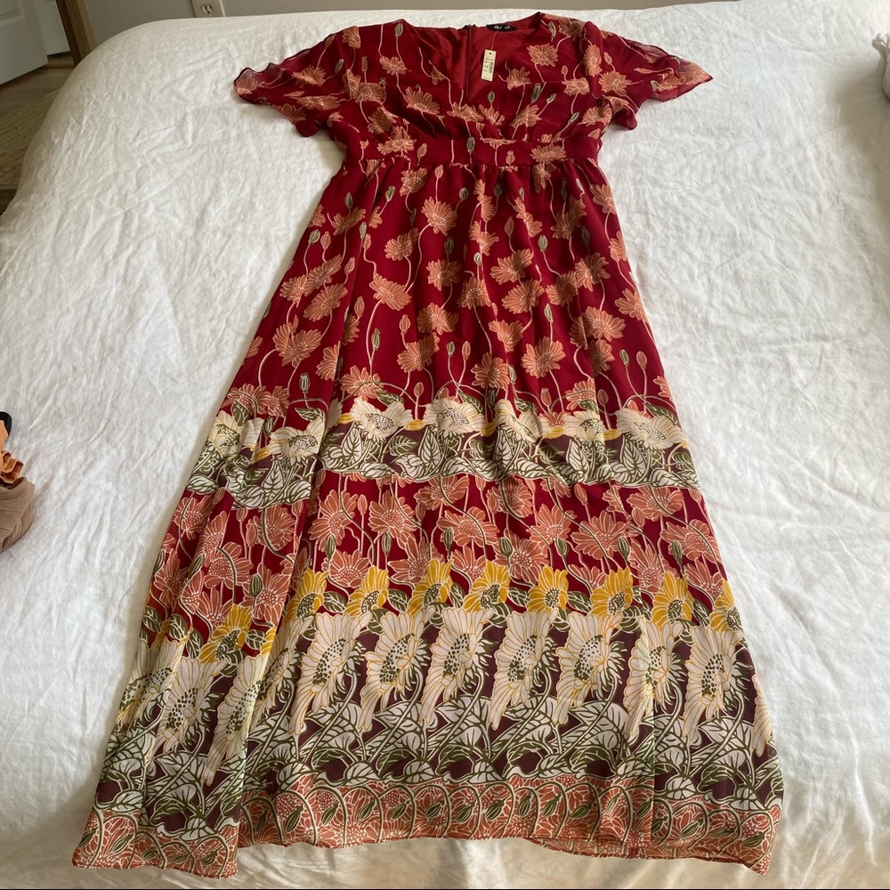 Madewell Floral Maxi Dress View 4
